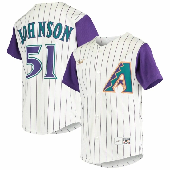 Youth Randy Johnson Cream Alternate Cooperstown Collection Player Team Jersey