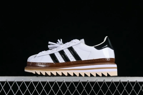 Adidas Clot x Superstar White Black Shell Toe Casual Sneakers - IH3132