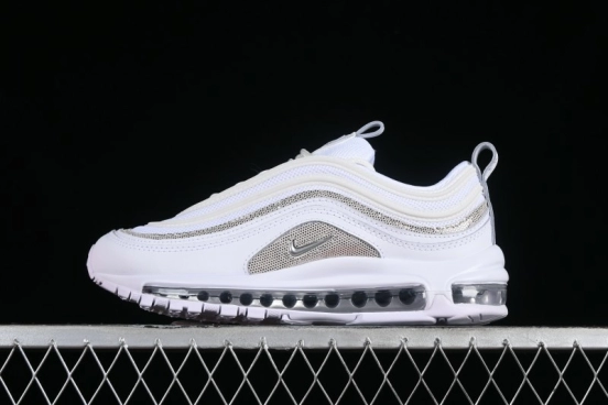 Nike Air Max 97 Retro Running Shoes with Full-Sole Air Cushion - FQ8889-100