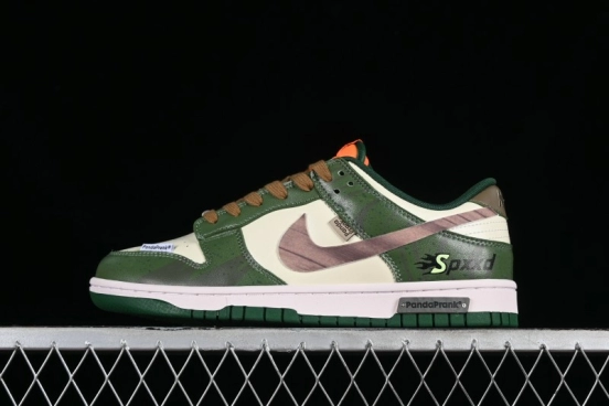 Nike Dunk Low Panda Prank Street Racing Lightyear Distressed SB Strap Low-Top Casual Sneakers - DD1391-300