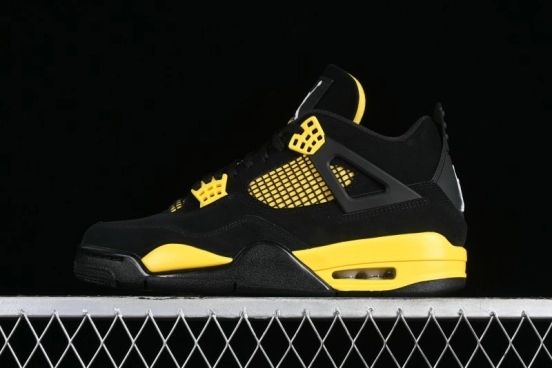Nike Air Jordan 4 Retro Basketball Shoes Thunder - DH6927-017