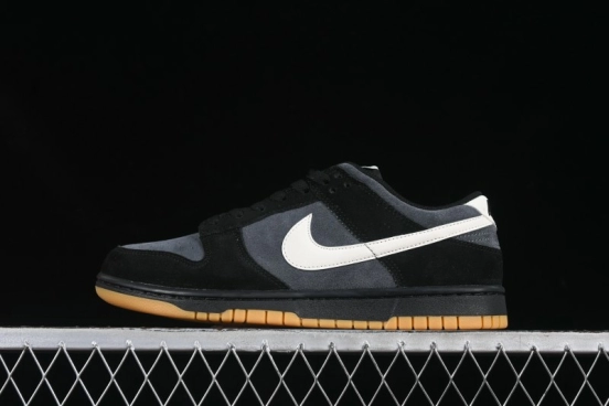 Nike Dunk Low Casual Sneakers in Black-Grey Colorway - HQ1931-001