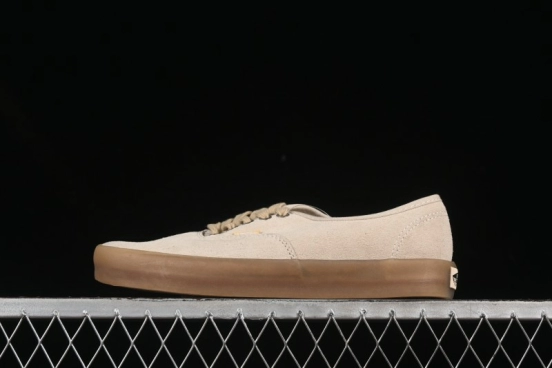 Vans Premium Authentic Suede Retro Sneakers with Translucent Rubber Sole - VN000CRQBYS