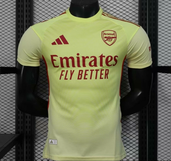Player Version 25/26 Arsenal Home Yellow Goalkeeper Jersey