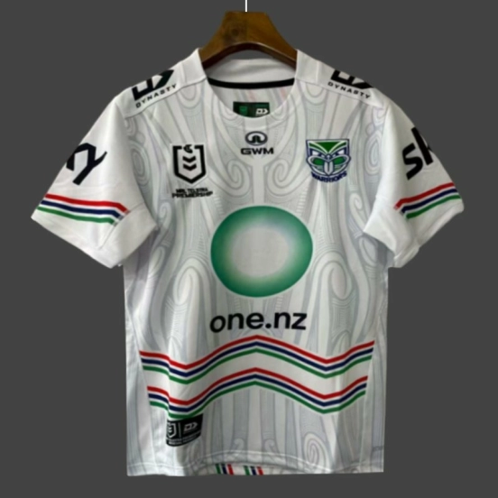 25/26 New Zealand Warriors White with Māori Heritage Jersey