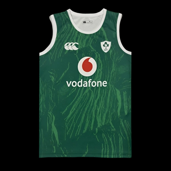 2026 Ireland Green with Abstract Brushstroke Pattern Sleeveless Jersey