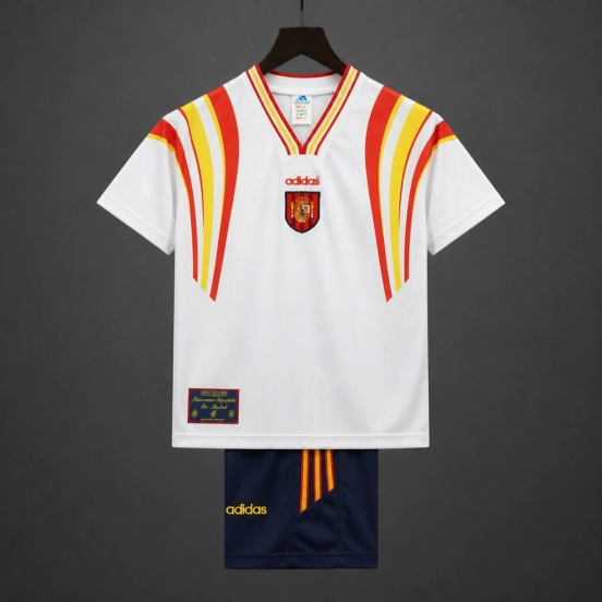 Retro 1996 Kids Spain Third WhiteJersey